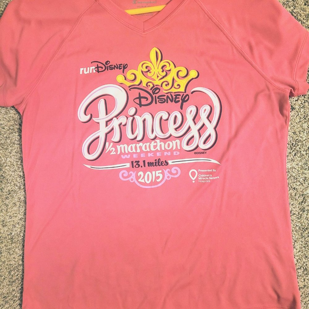 NWOT New runDisney 2015 Disney Princess Half Marathon 13.1 Miles Shirt